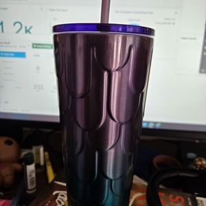 Metal Starbucks cup